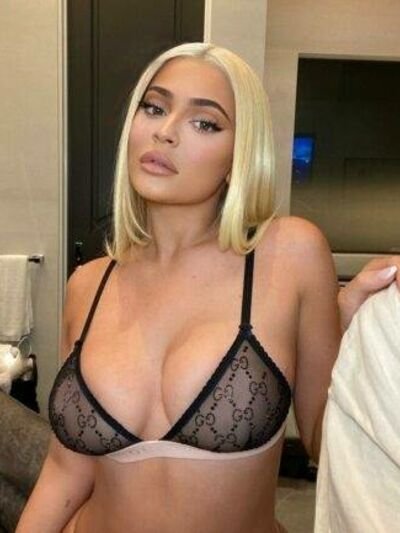 Kylie Jenner Sheer See Through Lingerie Nip Slip Set Leaked